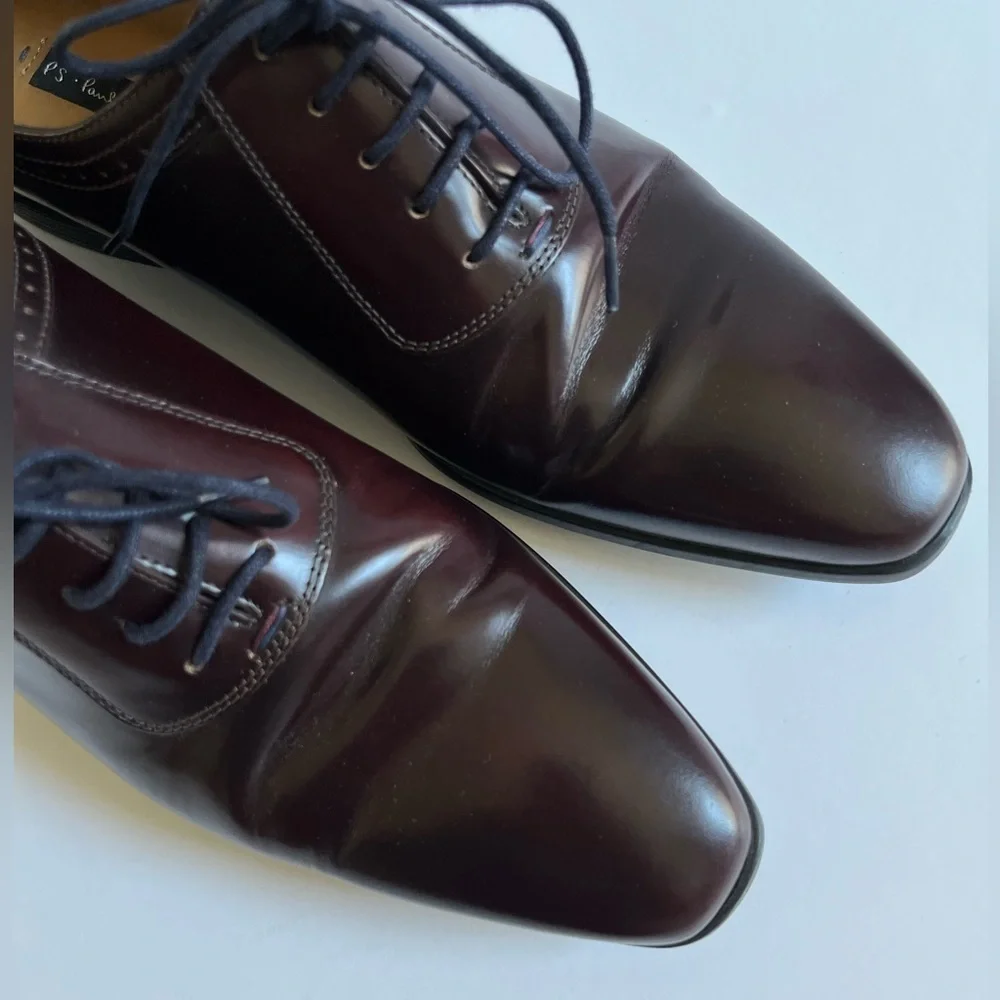 PS Paul Smith Oxford Shoes Brown Leather Lace Up Size 8